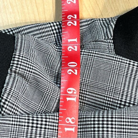 Mens Fox Zip Up Plaid Black White Bomber Long Sleeve sz 1 unisex shacket - Picture 9 of 10